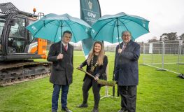 Minister Patrick O’Donovan officially launches the commencement of the Whitechurch Stream Flood Alleviation Scheme sumamry image