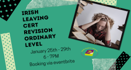 Irish Revision Course for Ordinary Level 25 - 29 January sumamry image