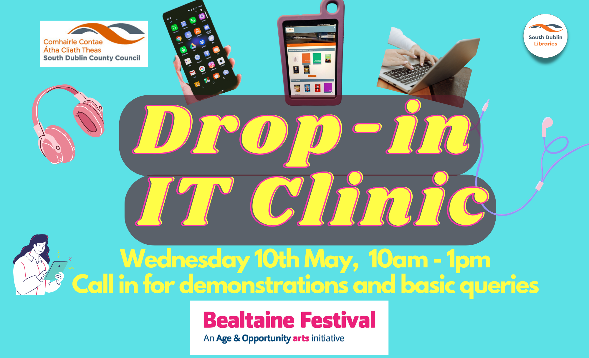 Bealtaine - Drop In IT Clinic sumamry image