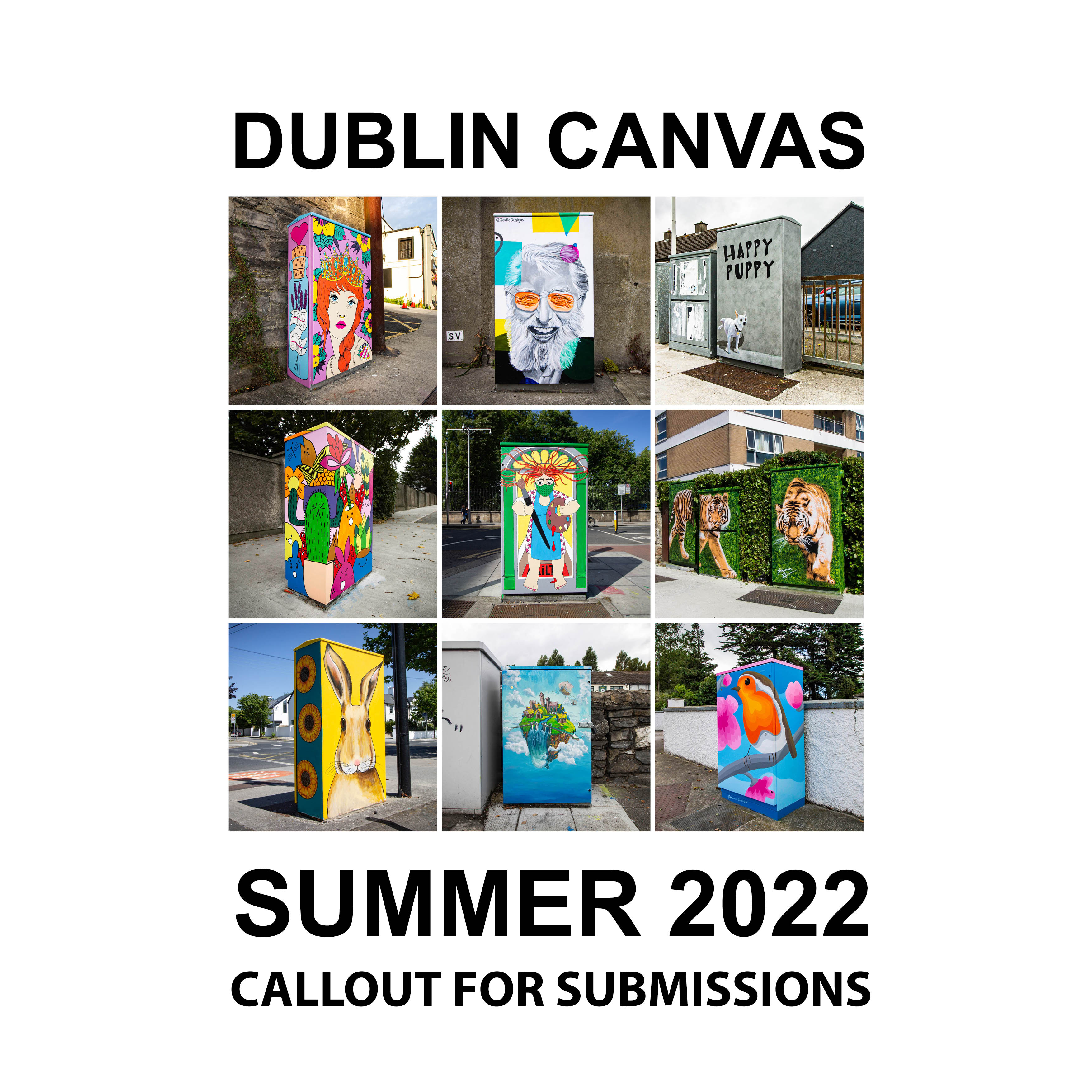 Dublin Canvas Art Project Call out sumamry image