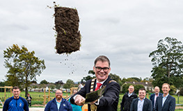 Official Sod turning for the Teenspace at Collinstown Park, Clondalkin. sumamry image