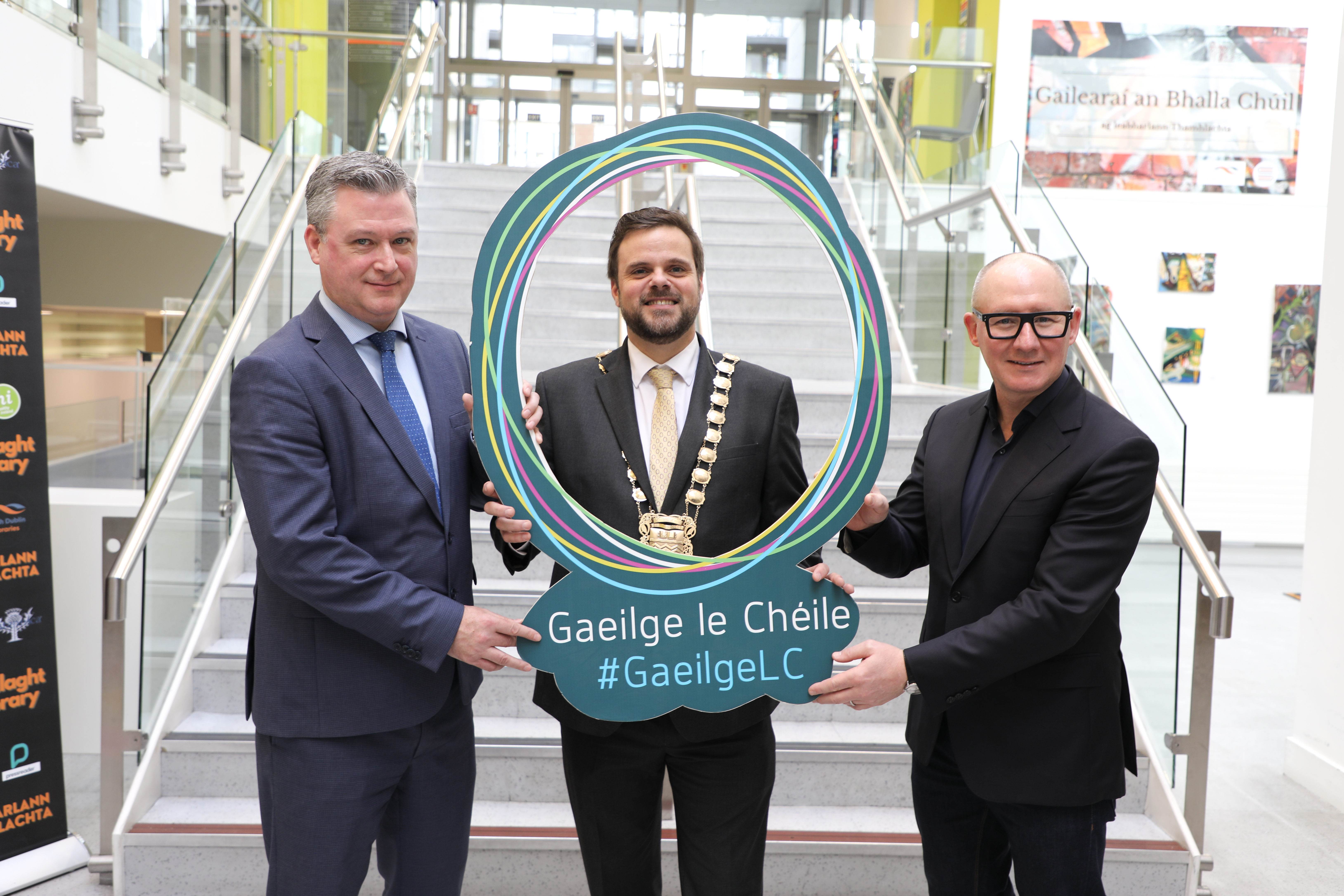 Mayor Edge officially launches Seachtain na Gaeilge at County Library sumamry image