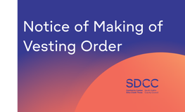 Notice of Making of Vesting Order sumamry image