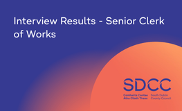 Interview Results - Senior Clerk of Works  sumamry image