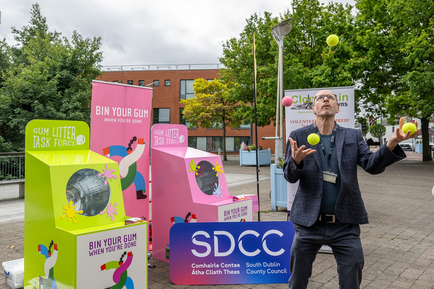 Cllr Eoin O'Broin at the launch of the Litter Gum Task Force at the SDCC Civic Offices in Clondalkin Cllr Eoin O'Broin at the launch of the Litter Gum Task Force at the SDCC Civic Offices in Clondalkin