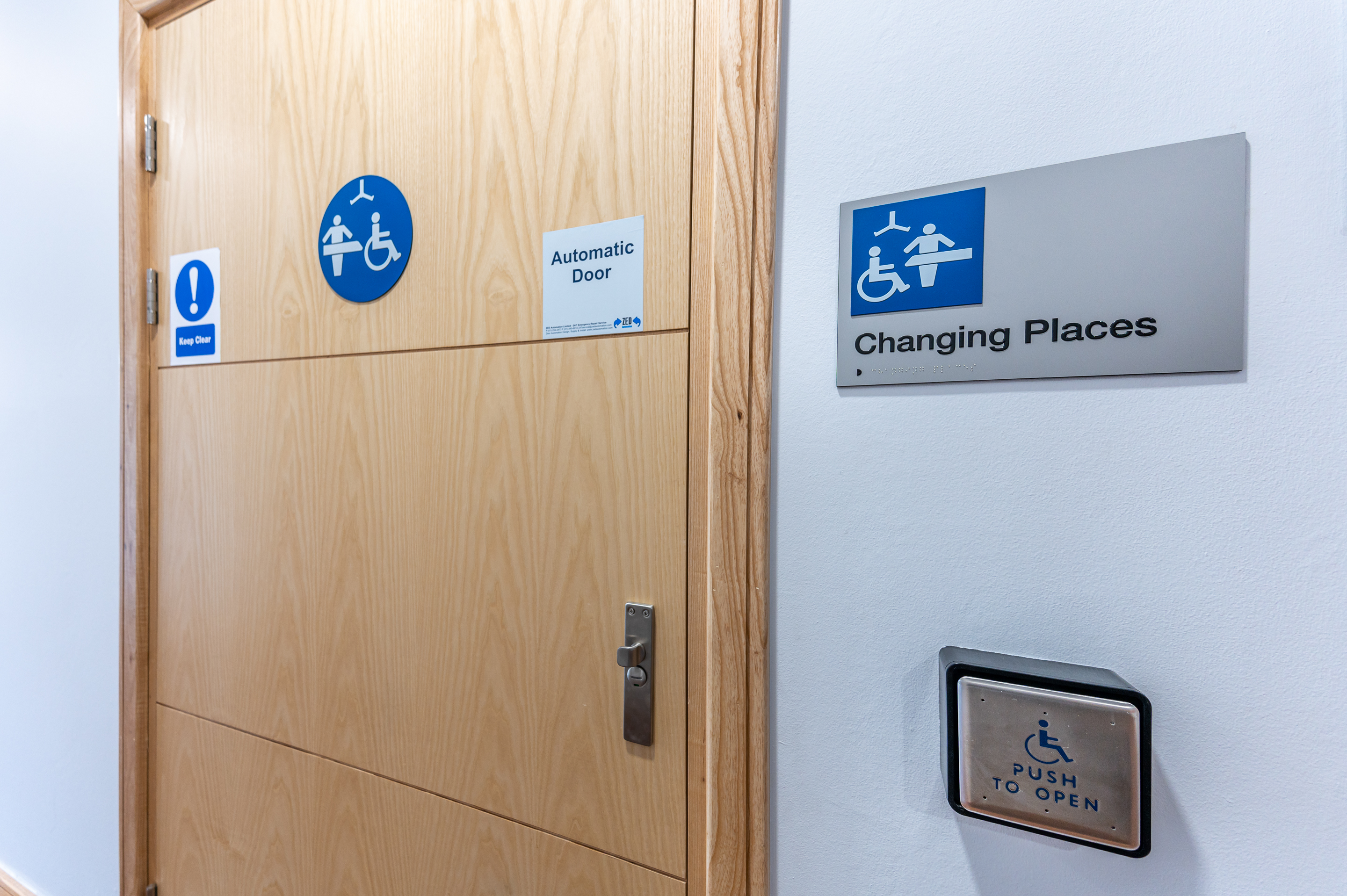Entrance to County Hall Changing Places toilet facility
